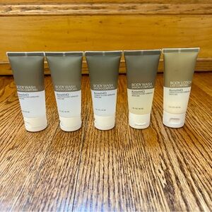 Lot of 4 Kenet MD Body Wash and 1 body lotion 1 fl oz bottles NIB